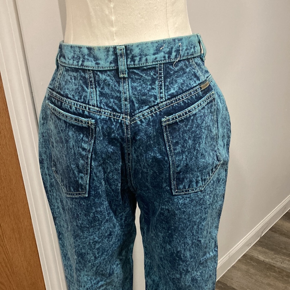 vintage 80’s Gitano high waisted blue acid mom jeans 12S